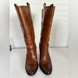 Gucci Brown Leather Knee-High Boots